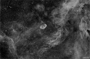 The Crescent nebula in Ha